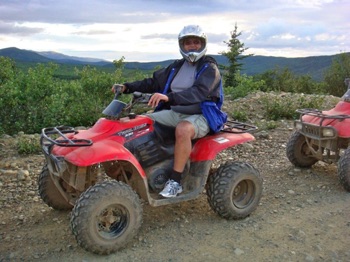 Rouel on ATV on Denali Rouel on ATV on Denali